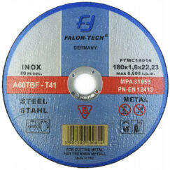 Tarcza do cięcia metalu inox 180×1.6 mm FALON TECH