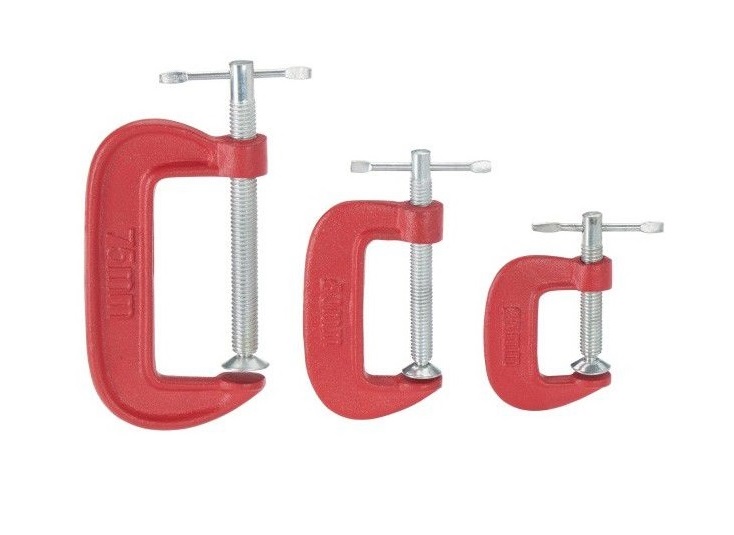 Ścisk stolarski ślusarski typ g ściski zestaw 3 szt