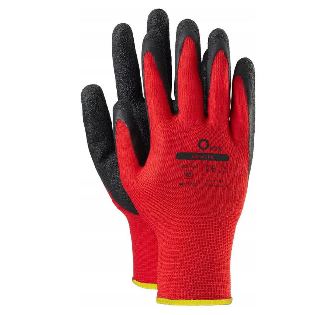 Rękawice rękawiczki robocze wampirki Late Red VERKEN Onyx lateksowe
