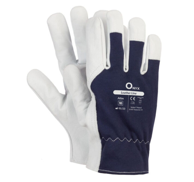 Rękawice robocze montereskie skórzane kozia skóra ATLAS VERKEN