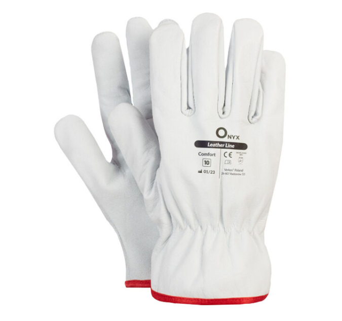 Rękawice robocze typu driver wykonane z koziej skóry COMFORT VERKEN