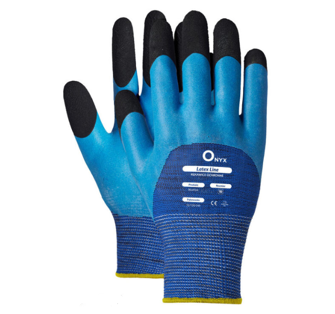 Rękawice powlekane spienionym lateksem piankowe VERKEN BLUEFOM