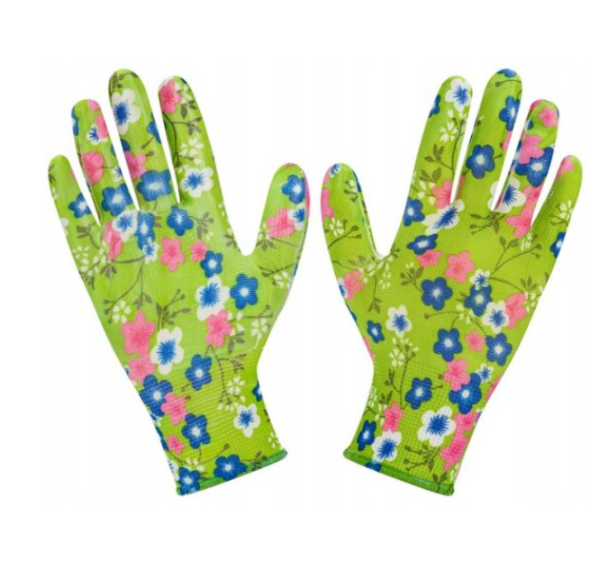 Rękawice rękawiczki ochronne robocze ogrodowe ogrodu Kwiatki