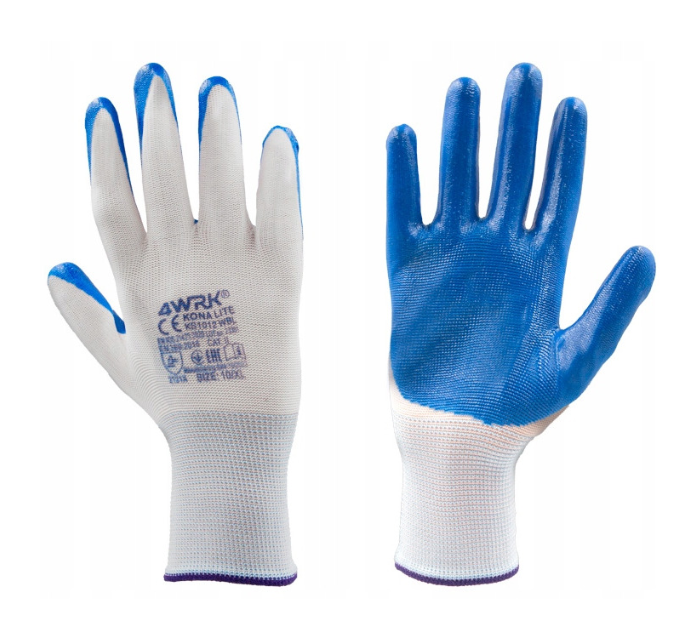Rękawice robocze ochronne nitrylowe powlekane Kona Lite
