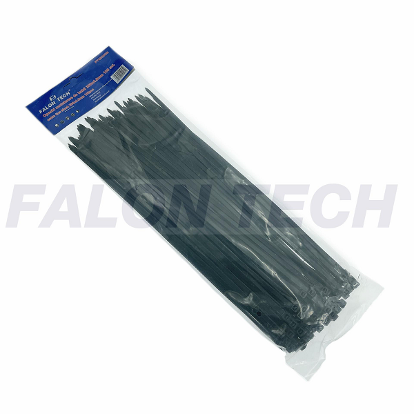 Opaski zaciskowe kablowe taśmy trytytki 3,6 x300mm – 100 szt Falon Tech