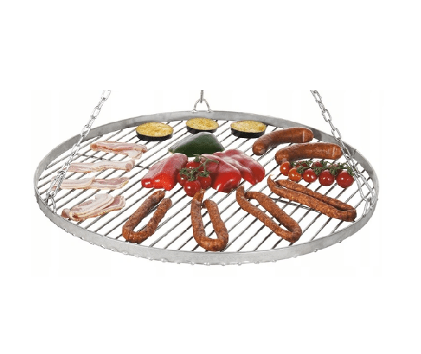Nierdzewny okrągły ruszt do grilla fi 60 cm okrągły wiszący inox
