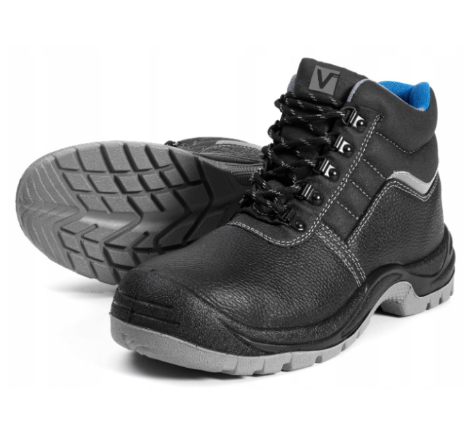 Buty robocze lekkie skórzane męskie trzewiki z podnoskiem olejoodporne ROBUST Mid S1 VERKEN