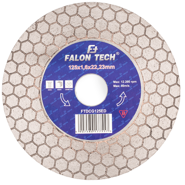 Tarcza 125mm diamentowa do płytek gresu glazury szlifowania cięcia 45 stopni FTD125ED FALON TECH