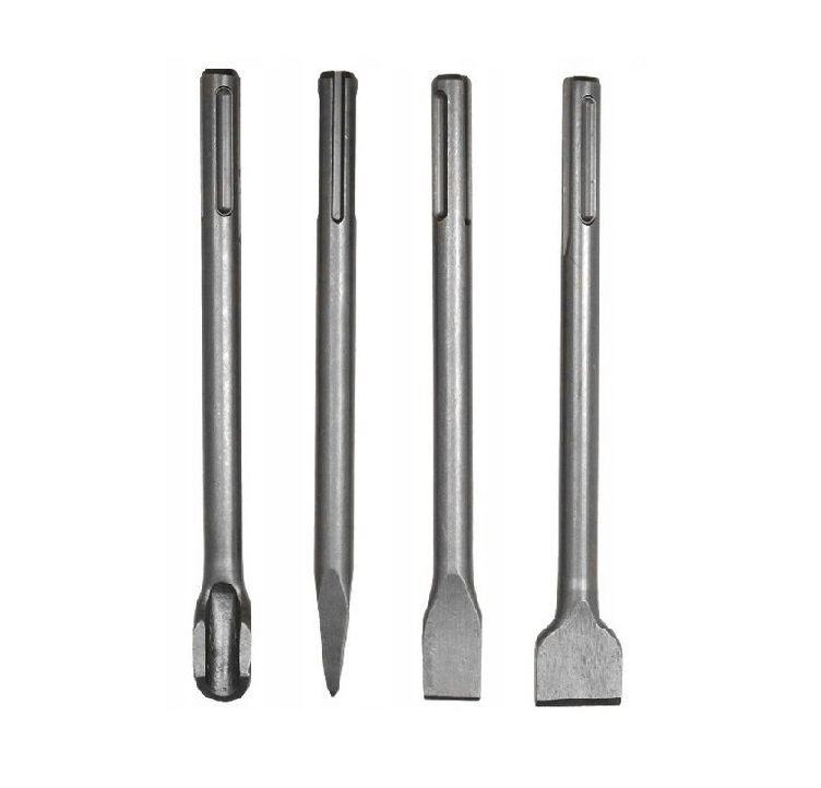 Dłuta do muru betonu 4 szt zestaw mocowanie sds-max 250 mm długości