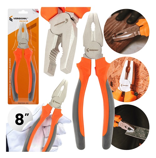 Szczypce uniwersalne kombinerki 8'' VERGIONIC