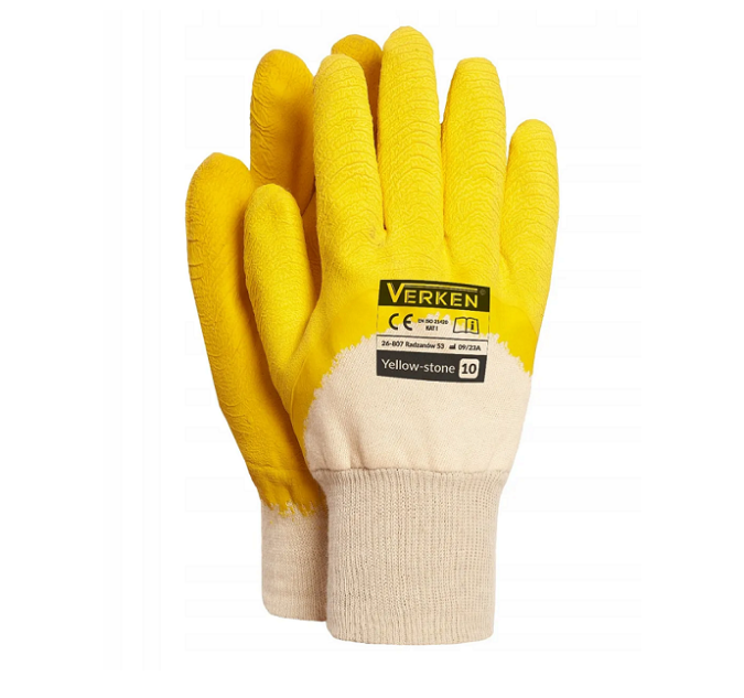 Rękawice robocze lateksowe Yellow-Stone Grip Verken