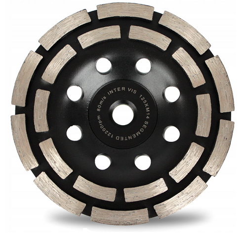 Tarcza garnkowa do szlifowania betonu 125 mm segmentowa M14 INTER VIS