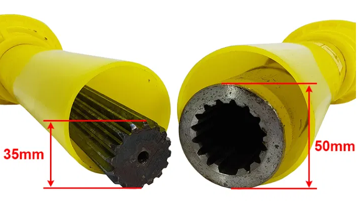 Wałek przekaźnika mocy frezowany hartowany do ciągnika traktora 65cm