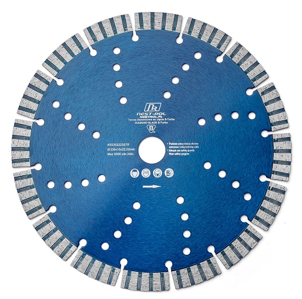 Tarcza diamentowa S-Turbo do cięcia betonu kostki 230 15 mm Nest Rol