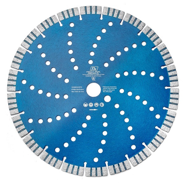 Tarcza diamentowa S-Turbo do cięcia betonu kostki 300 15 mm Nest Rol