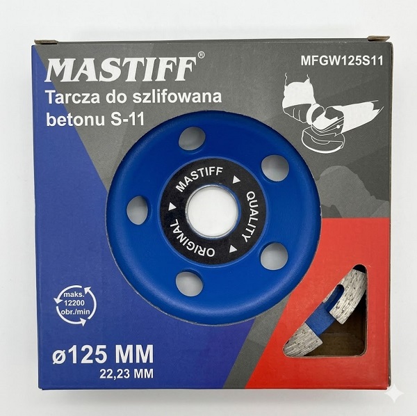 Tarcza diamentowa garnkowa do szlifowania Mastiff S-11 125 mm Mastiff