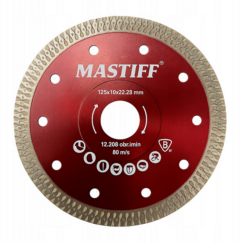 Tarcza diamentowa do cięcia gresu płytek precyzyjna 125 mm Mastiff