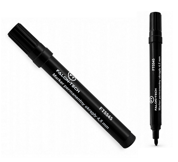 Marker permanentny czarny wodoodporny 4,5mm Falon Tech