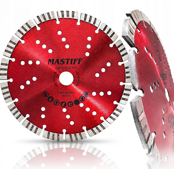 Tarcza diamentowa S-Turbo do cięcia betonu kostki 230 15 mm Mastiff