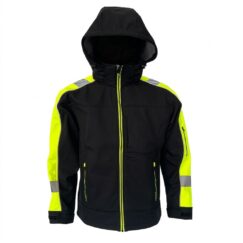 Kurtka ostrzegawcza odblaskowa robocza softshell roboczy wodoodporna drogowa żółta Bhp