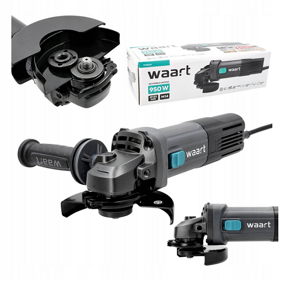 WAART SZLIFIERKA KĄTOWA KĄTÓWKA 125mm 950W sieciowa 230V regulacja obrotów W18E609 3 lata gwarancji