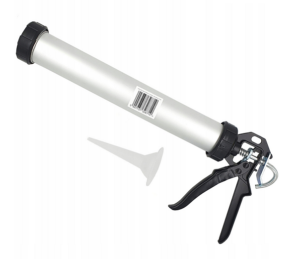 Pistolet silikonu wyciskacz tubowy mas szpachlowych 600ml Falon Tech