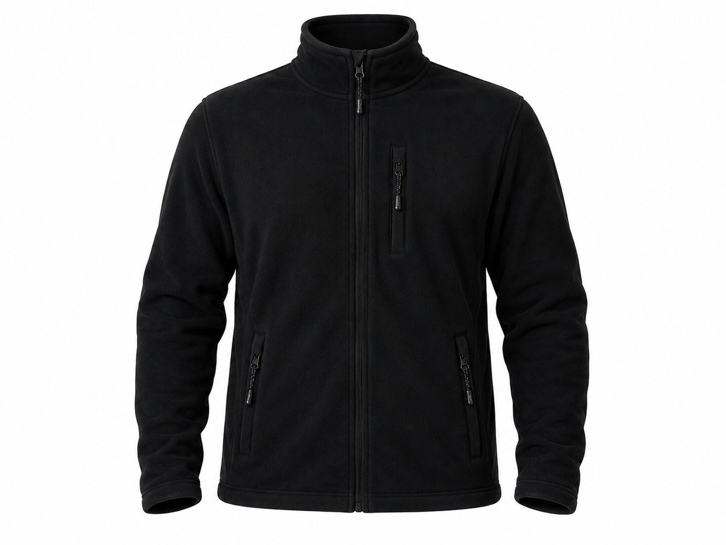 Bluza polarowa robocza 4WRK Corsair Black – czarny polar męski 320 g/m²